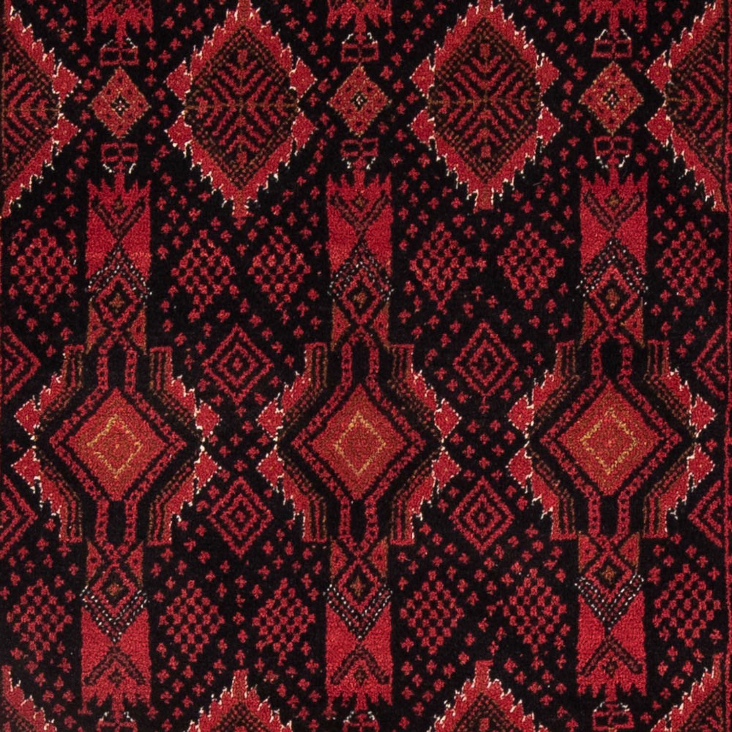 Tappeto corsia Tappeto Belutsch - 182 x 102 cm - rosso scuro