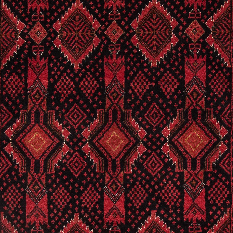 Tappeto corsia Tappeto Belutsch - 182 x 102 cm - rosso scuro