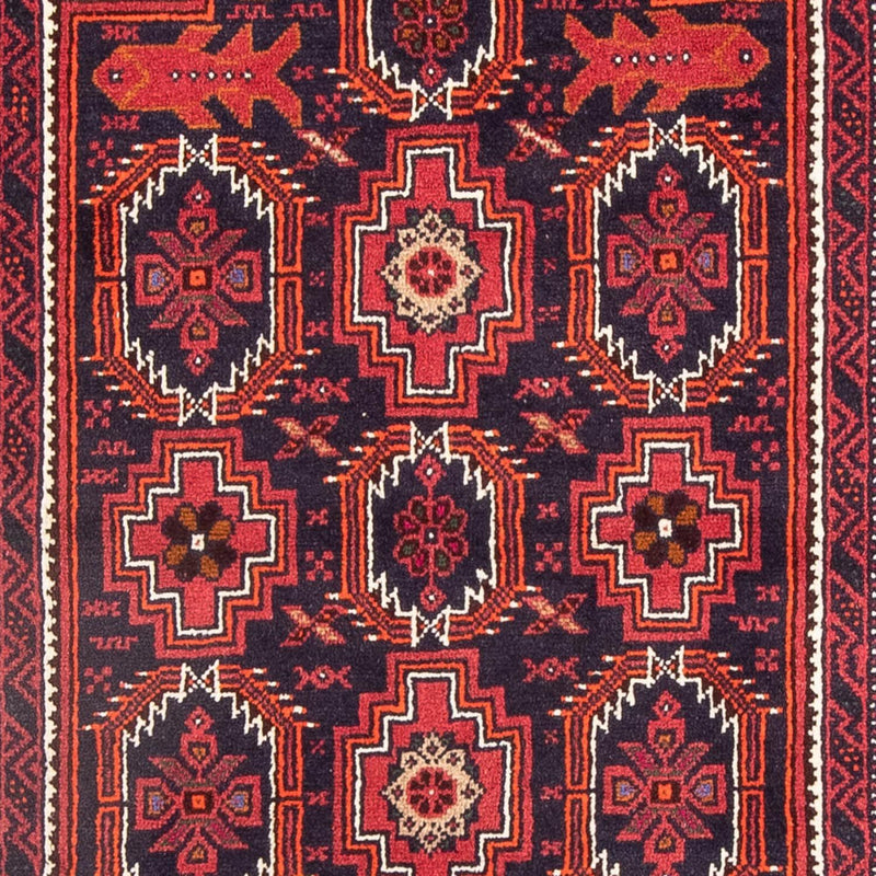 Tappeto corsia Tappeto Belutsch - 195 x 106 cm - rosso