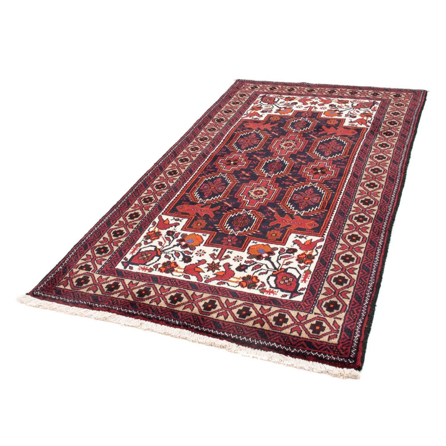 Tappeto corsia Tappeto Belutsch - 195 x 106 cm - rosso
