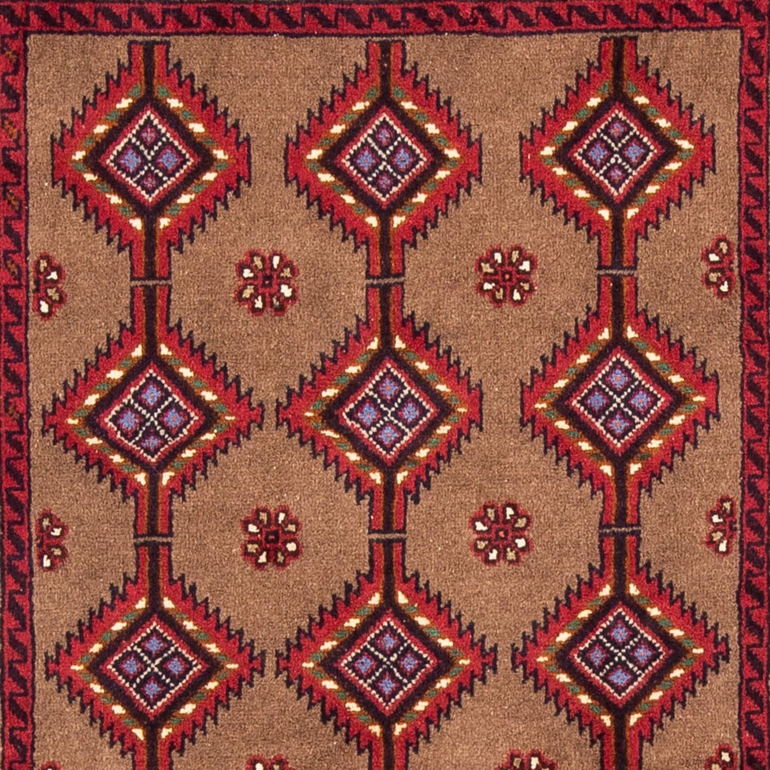 Tappeto corsia Tappeto Belutsch - 179 x 101 cm - rosso