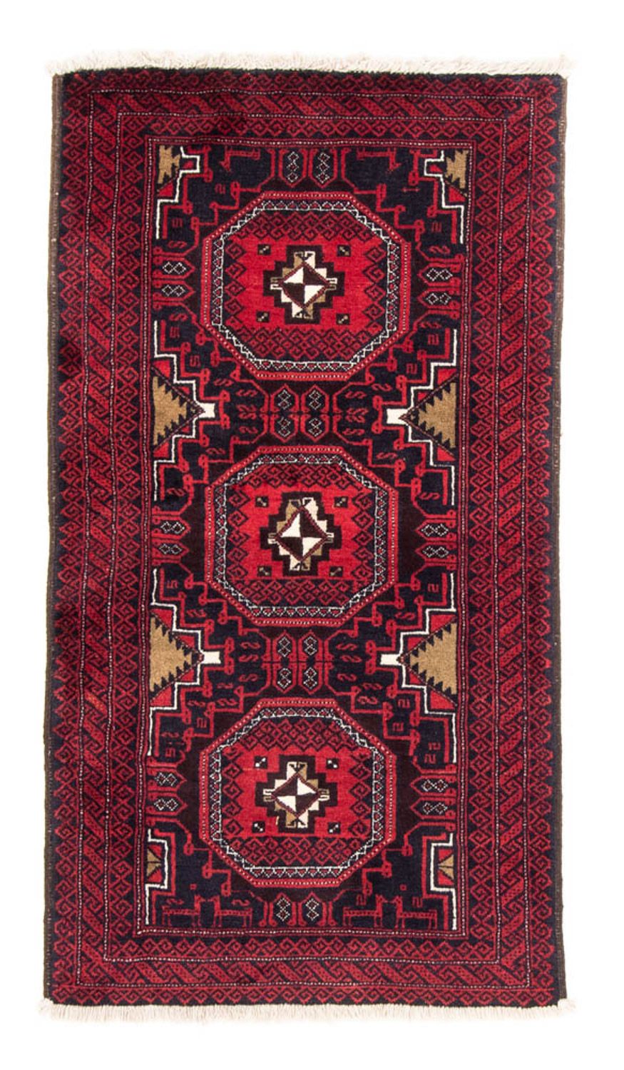 Tappeto corsia Tappeto Belutsch - 175 x 95 cm - rosso scuro