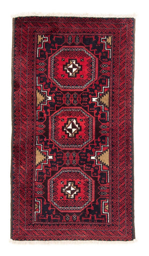 Tappeto corsia Tappeto Belutsch - 175 x 95 cm - rosso scuro