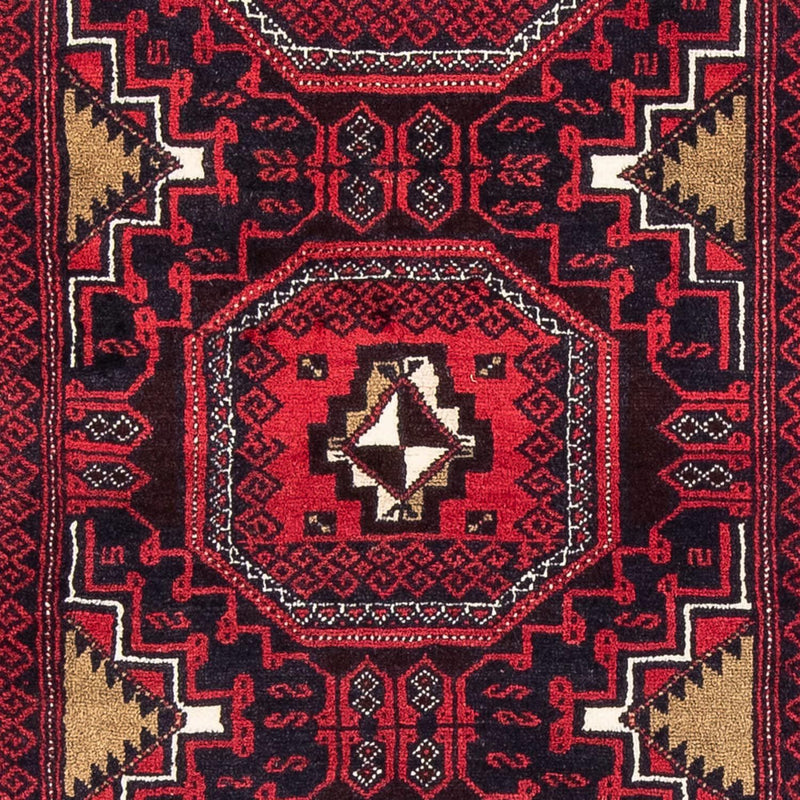 Tappeto corsia Tappeto Belutsch - 175 x 95 cm - rosso scuro