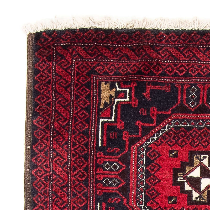Tappeto corsia Tappeto Belutsch - 175 x 95 cm - rosso scuro