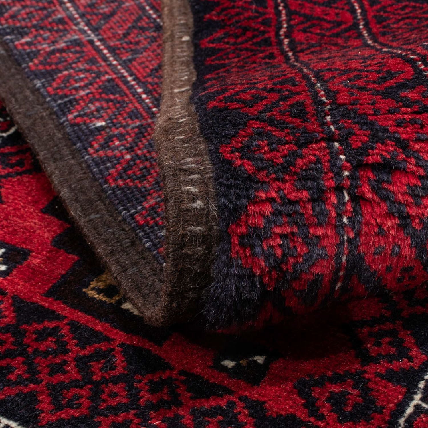 Tappeto corsia Tappeto Belutsch - 175 x 95 cm - rosso scuro