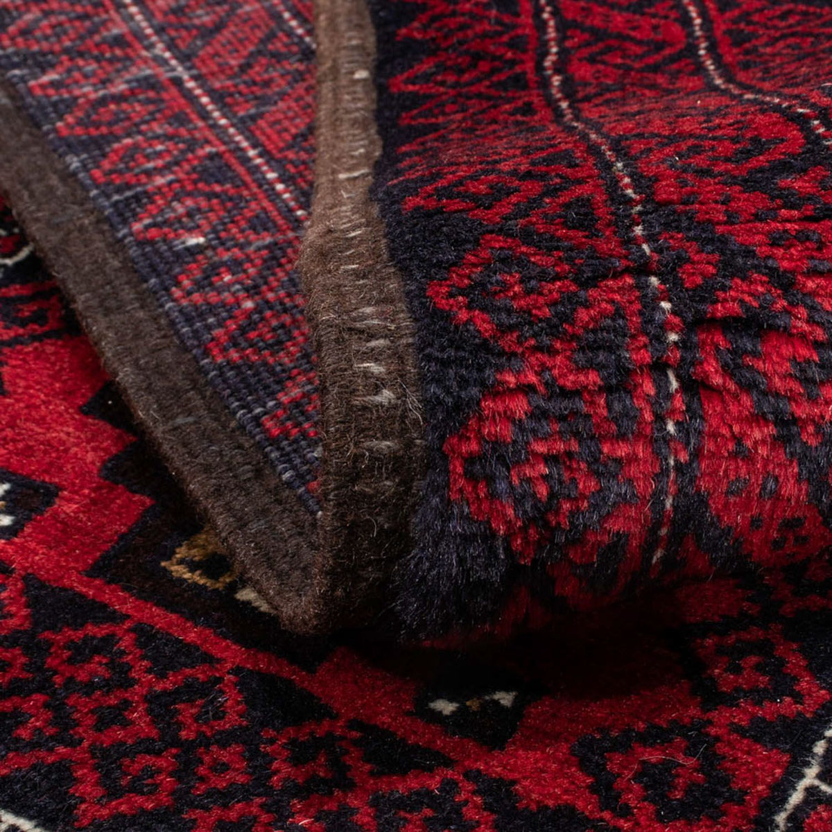 Tappeto corsia Tappeto Belutsch - 175 x 95 cm - rosso scuro
