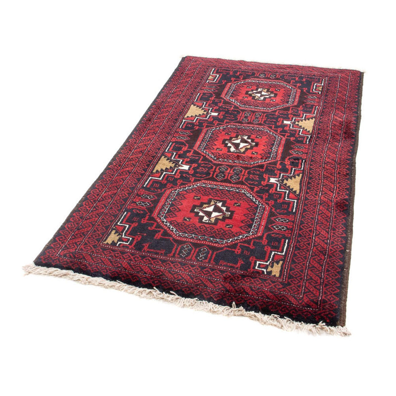 Tappeto corsia Tappeto Belutsch - 175 x 95 cm - rosso scuro