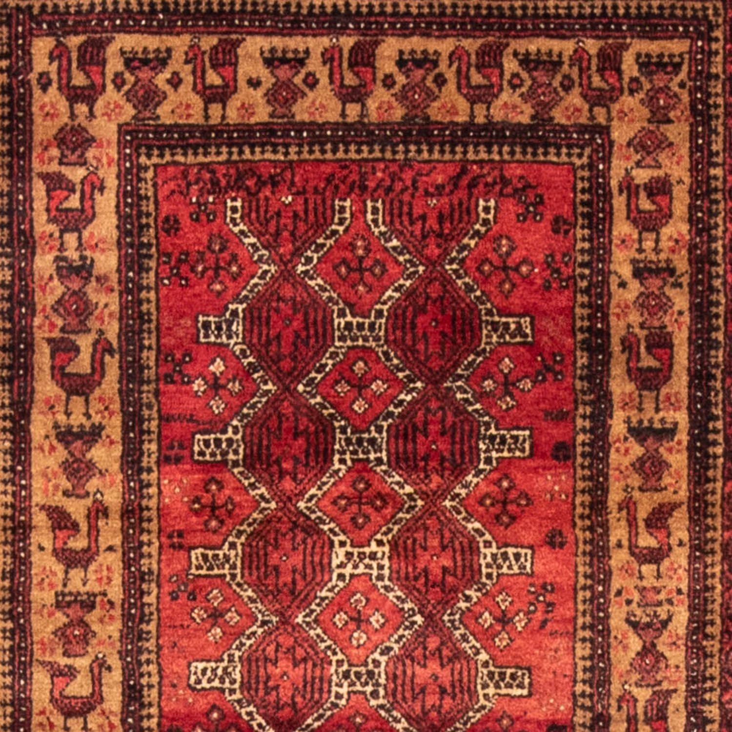 Tappeto corsia Tappeto Belutsch - 192 x 105 cm - ruggine