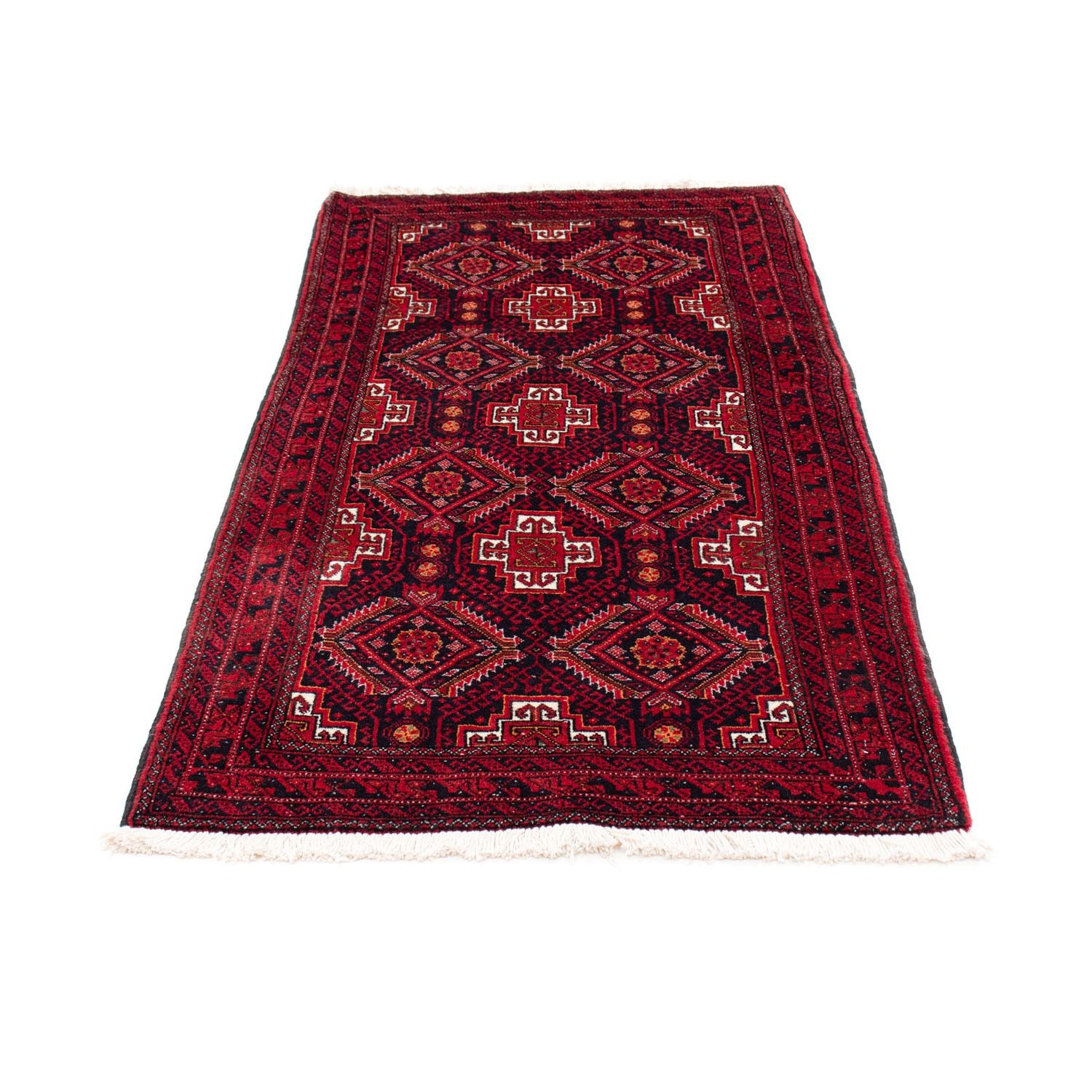 Tappeto Belutsch - 164 x 87 cm - rosso scuro