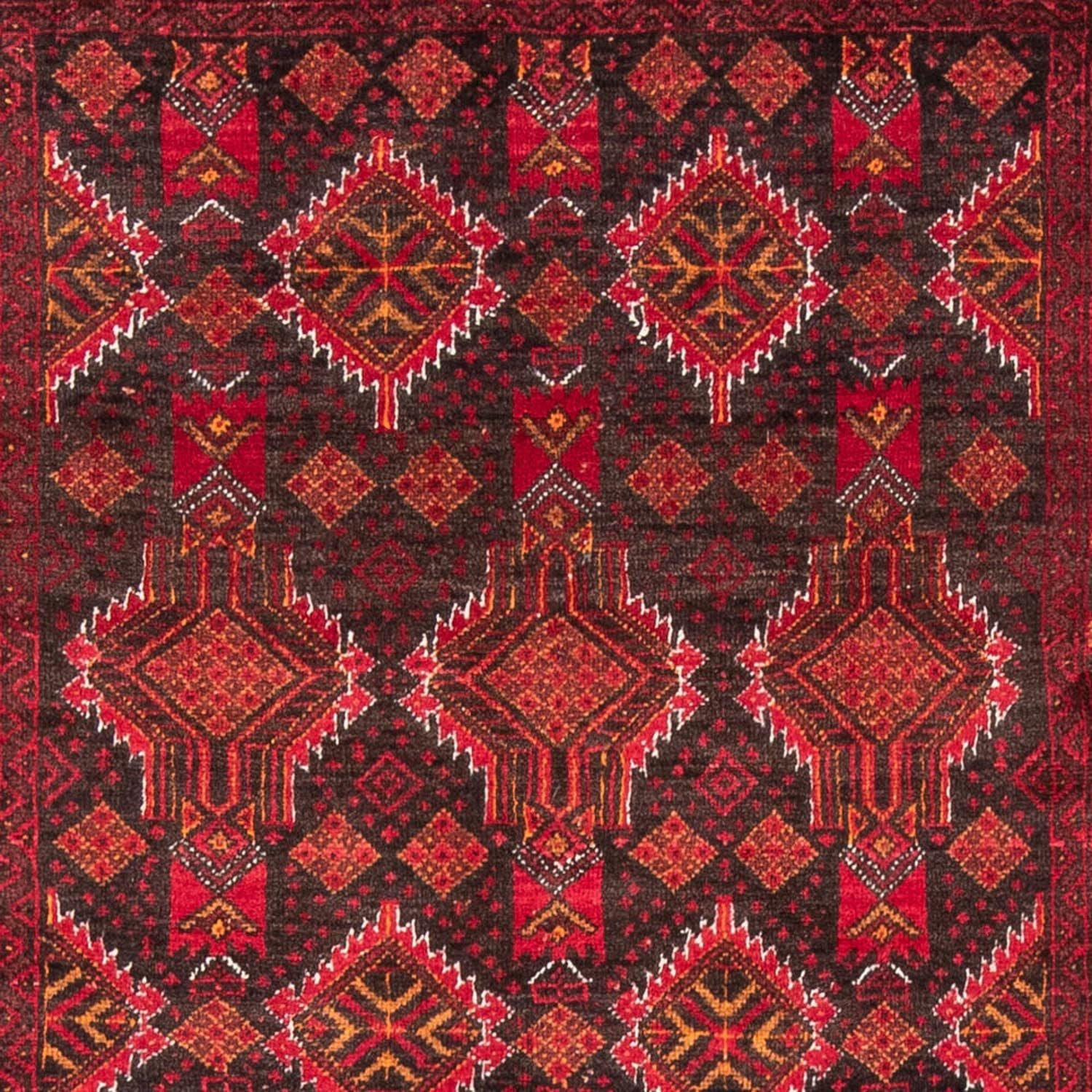 Tappeto corsia Tappeto Belutsch - 194 x 105 cm - rosso