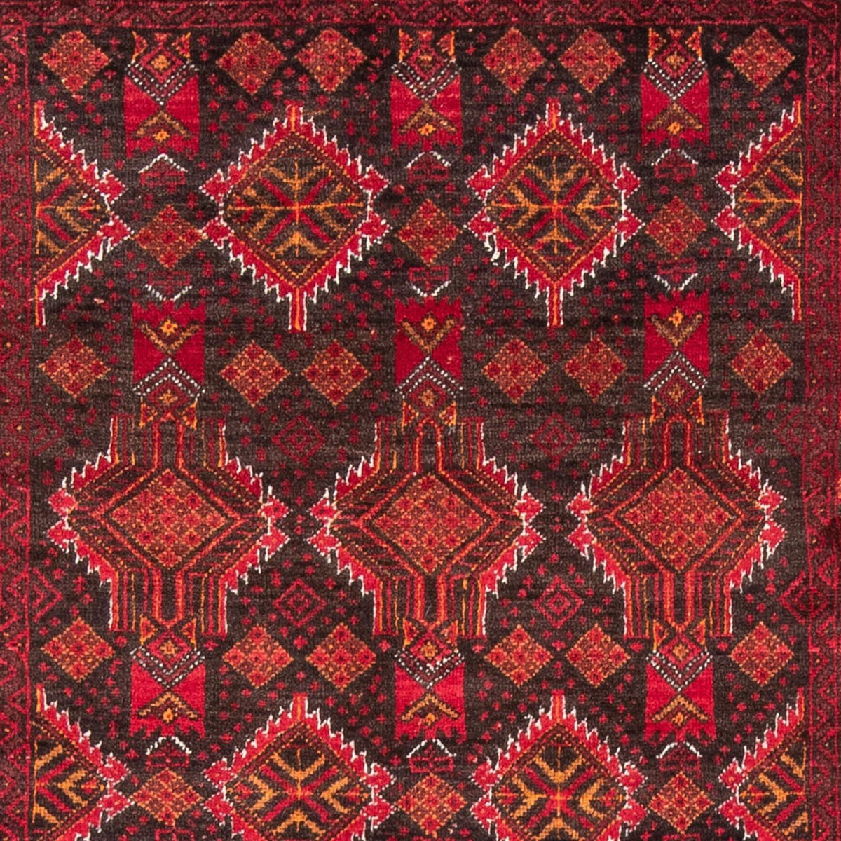 Tappeto corsia Tappeto Belutsch - 194 x 105 cm - rosso