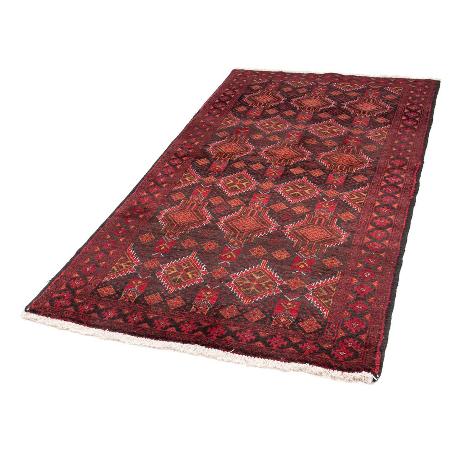 Tappeto corsia Tappeto Belutsch - 194 x 105 cm - rosso