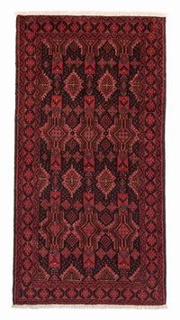 Tappeto corsia Tappeto Belutsch - 201 x 99 cm - rosso scuro