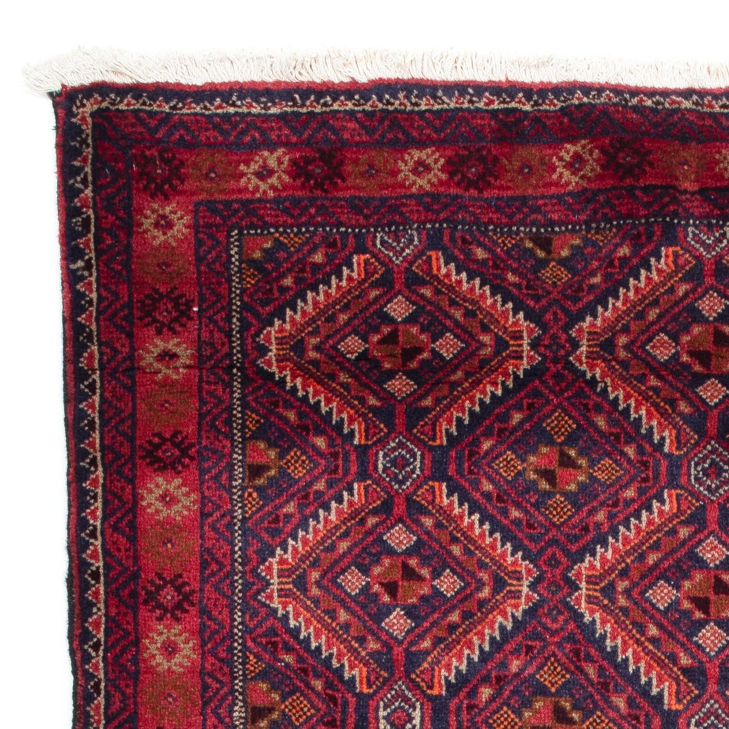 Tappeto corsia Tappeto Belutsch - 174 x 99 cm - rosso scuro