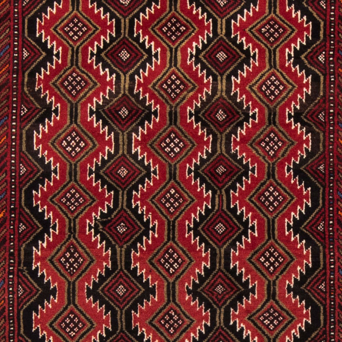 Tappeto corsia Tappeto Belutsch - 219 x 110 cm - rosso scuro