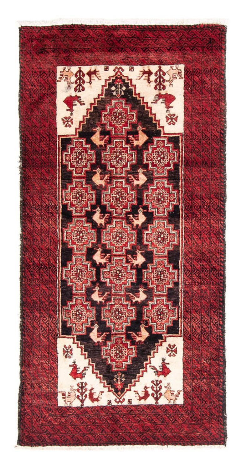 Tappeto corsia Tappeto Belutsch - 202 x 100 cm - rosso