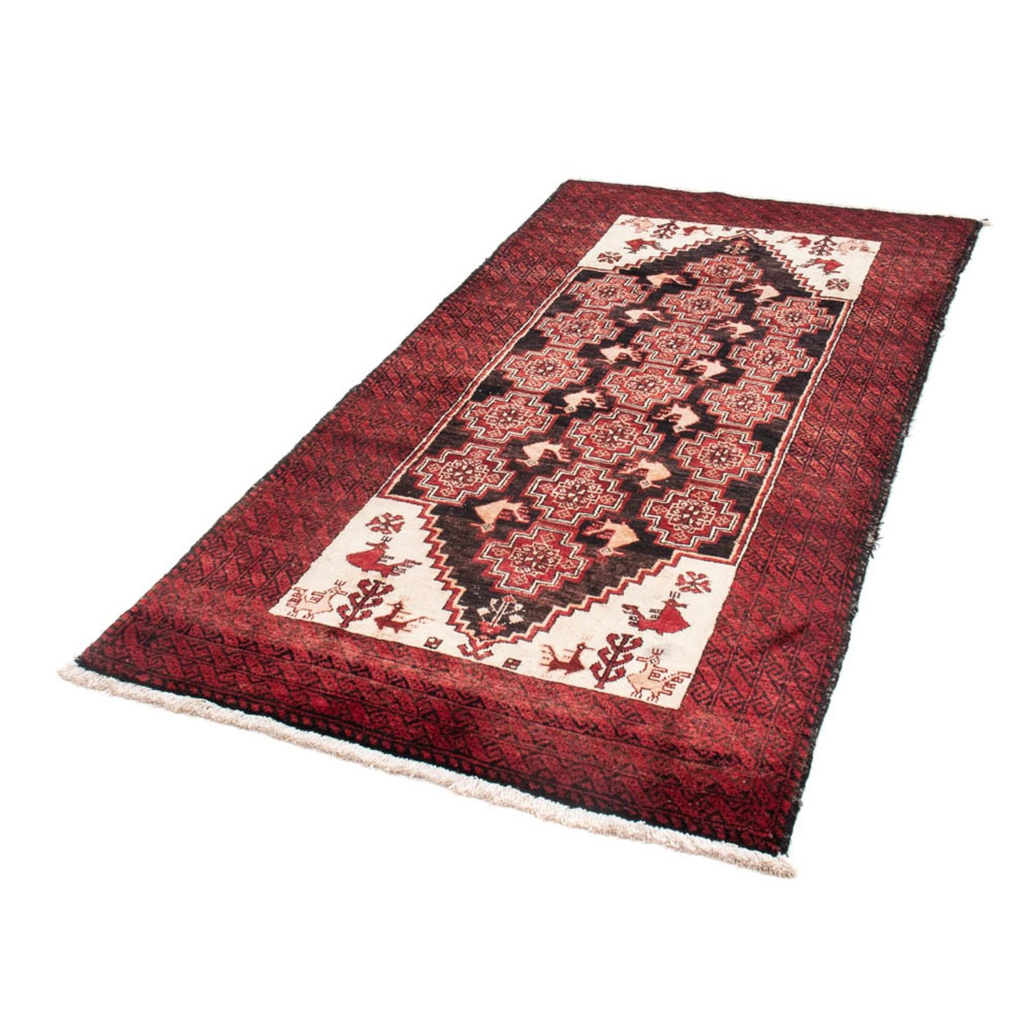 Tappeto corsia Tappeto Belutsch - 202 x 100 cm - rosso