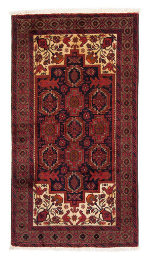 Tappeto corsia Tappeto Belutsch - 182 x 103 cm - rosso