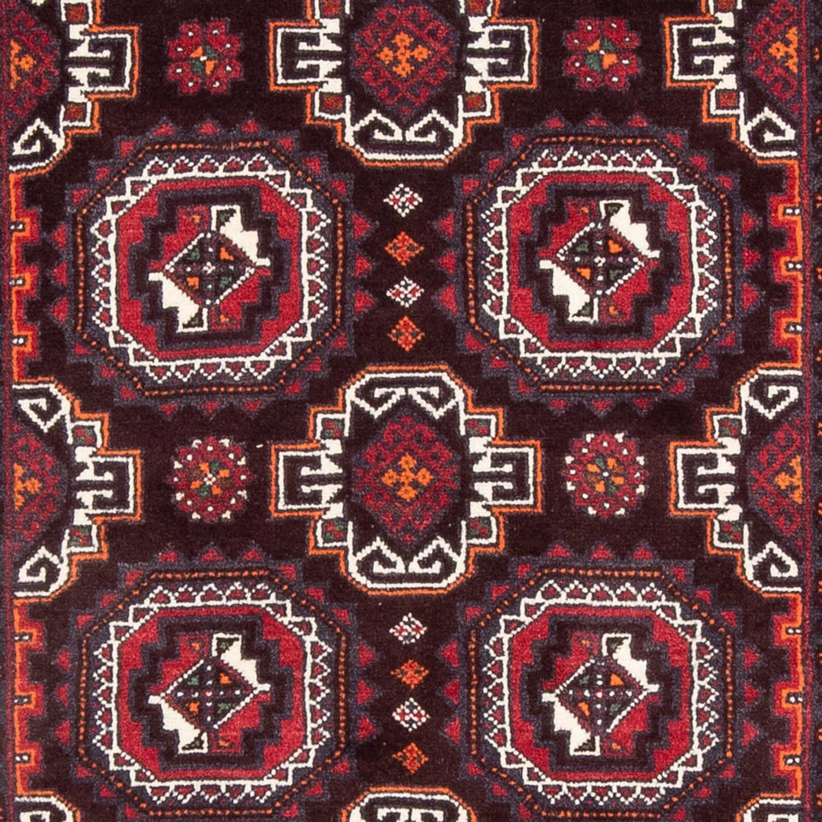 Tappeto corsia Tappeto Belutsch - 194 x 105 cm - rosso