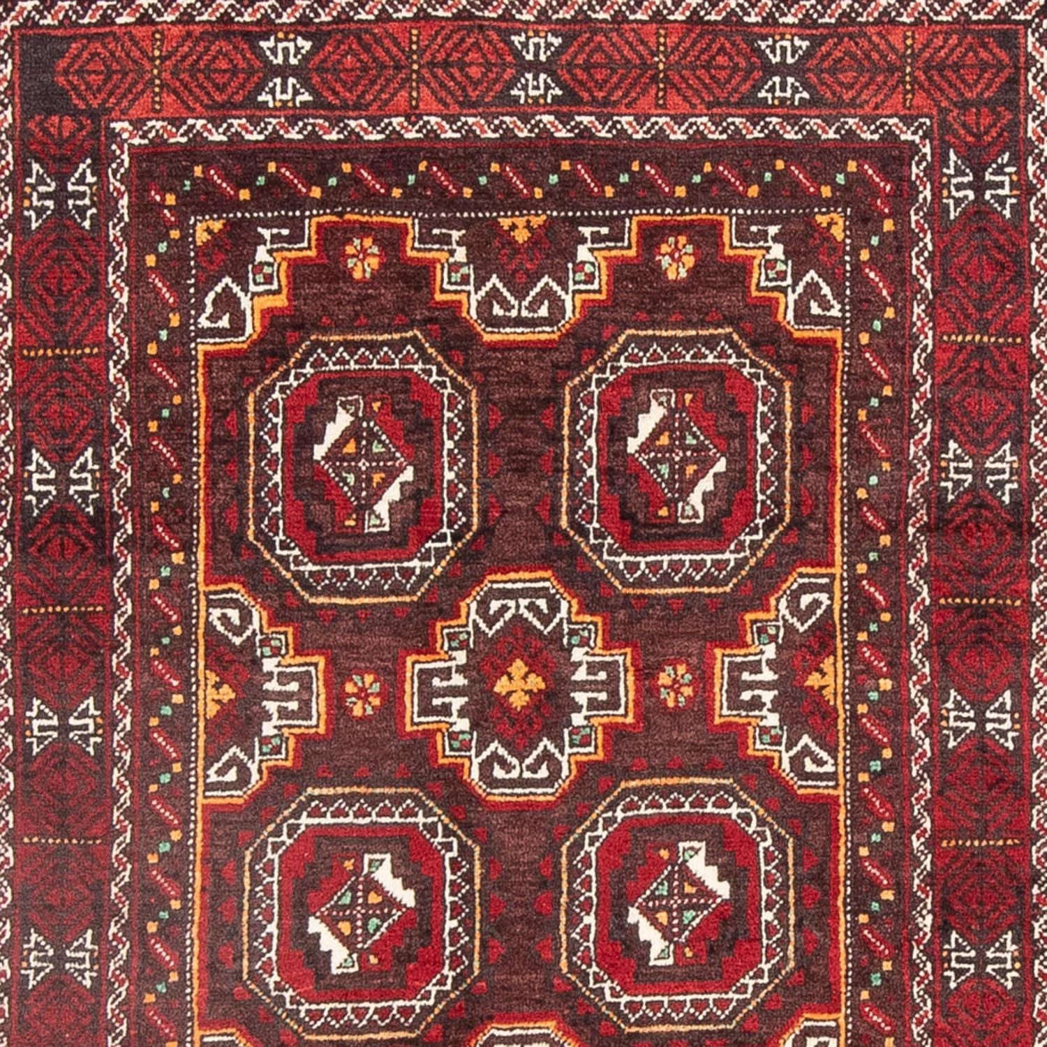 Tappeto corsia Tappeto Belutsch - 186 x 99 cm - rosso