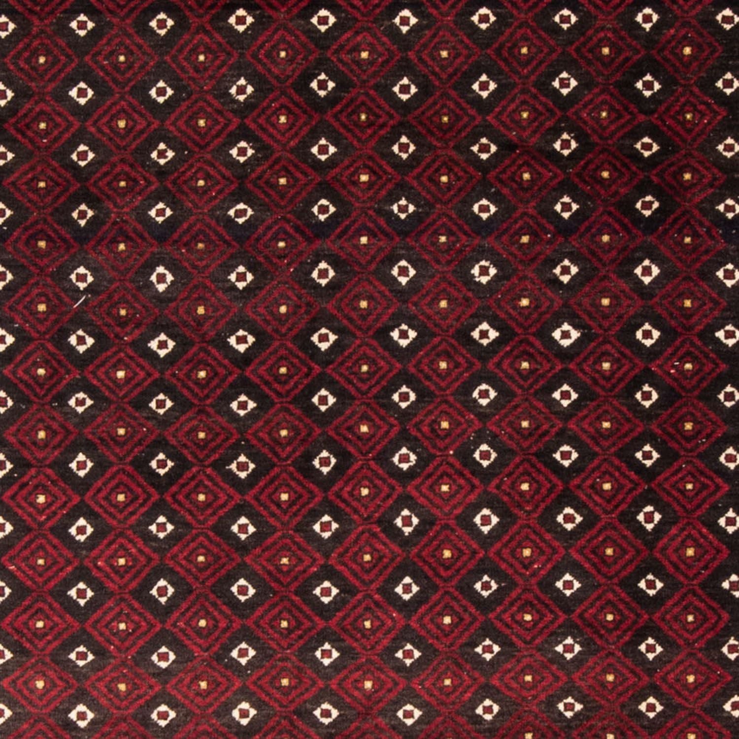 Tappeto corsia Tappeto Belutsch - 210 x 114 cm - rosso scuro