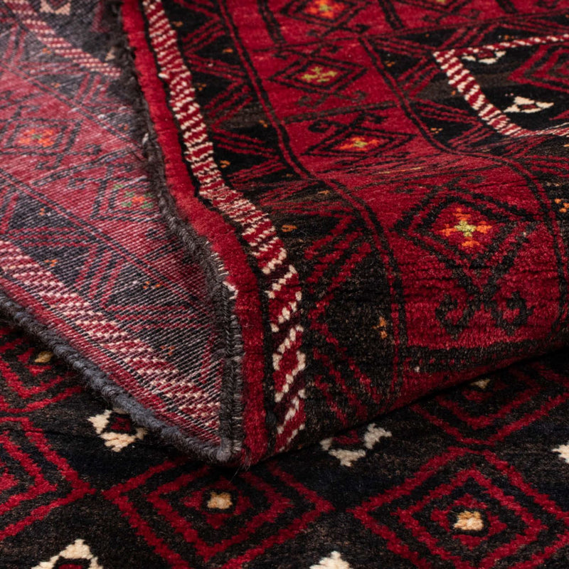 Tappeto corsia Tappeto Belutsch - 210 x 114 cm - rosso scuro