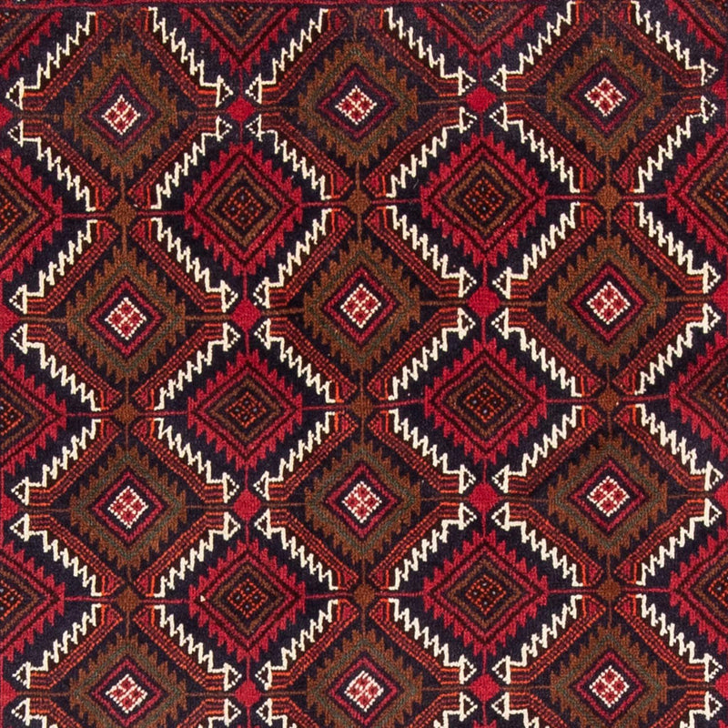 Tappeto corsia Tappeto Belutsch - 197 x 107 cm - rosso scuro