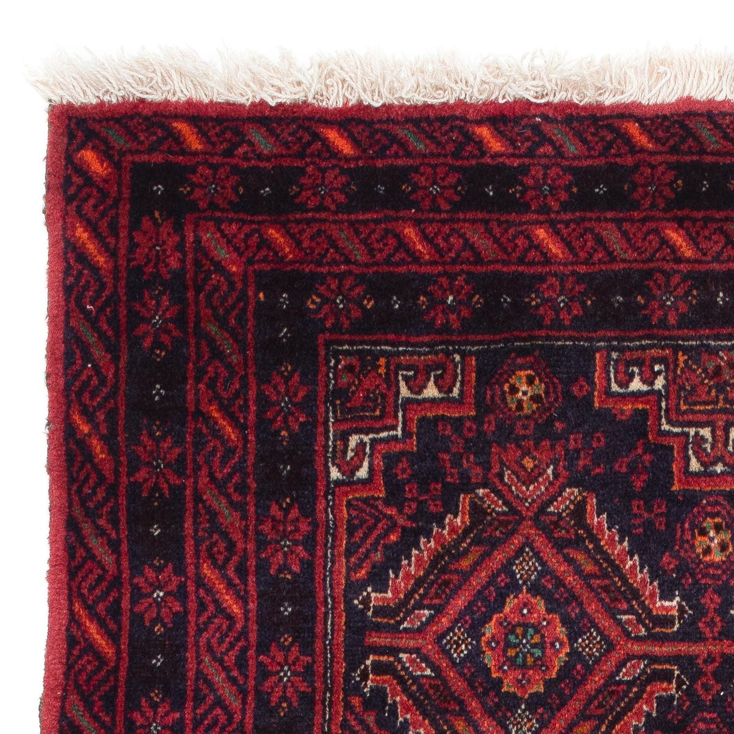 Tappeto Belutsch - 169 x 136 cm - rosso scuro