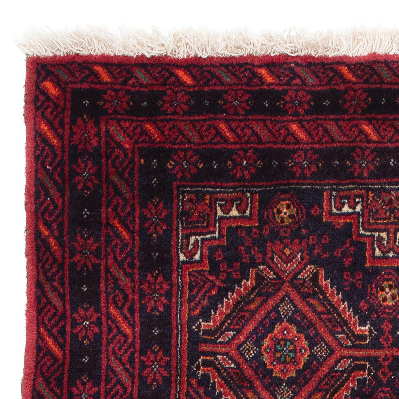 Tappeto Belutsch - 169 x 136 cm - rosso scuro