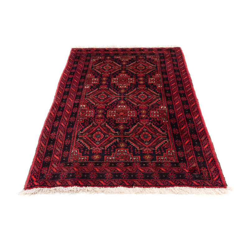Tappeto Belutsch - 169 x 136 cm - rosso scuro