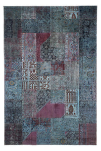 Tappeto Patchwork - 291 x 194 cm - blu