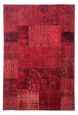 Tappeto Patchwork - 296 x 196 cm - rosso scuro