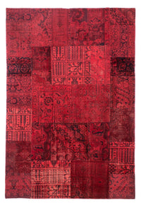 Tappeto Patchwork - 296 x 196 cm - rosso scuro