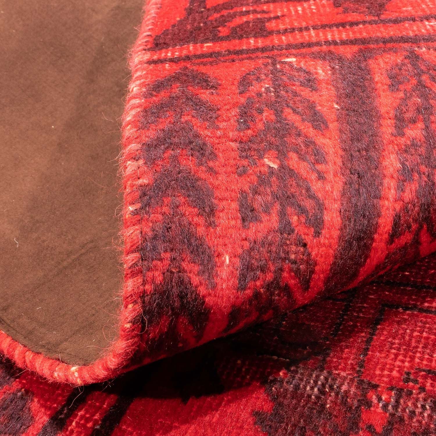 Tappeto Patchwork - 296 x 196 cm - rosso scuro