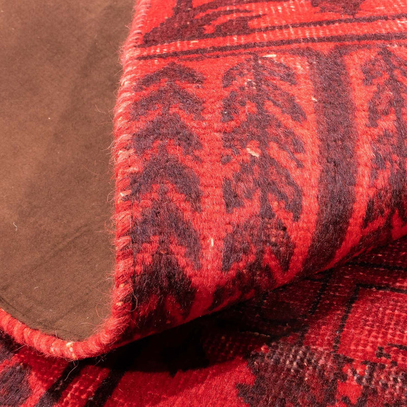 Tappeto Patchwork - 296 x 196 cm - rosso scuro