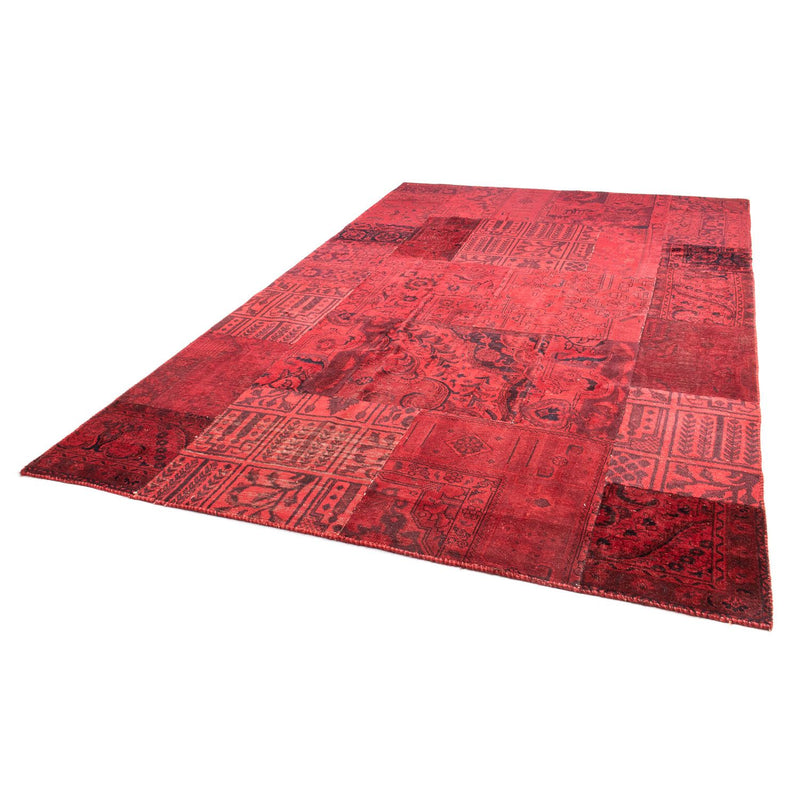 Tappeto Patchwork - 296 x 196 cm - rosso scuro