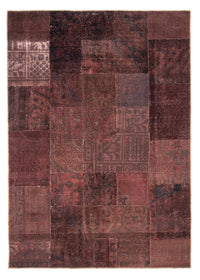 Tappeto Patchwork - 233 x 195 cm - marrone scuro