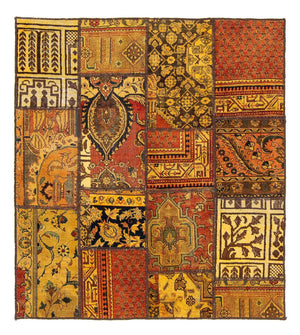 Tappeto Patchwork quadrato  - 151 x 142 cm - multicolore