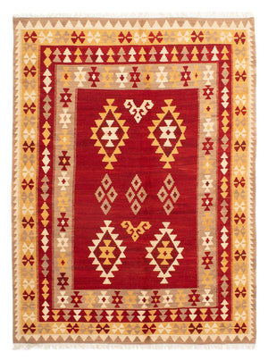 Tappeto Kelim - Orientale - 252 x 178 cm - rosso scuro