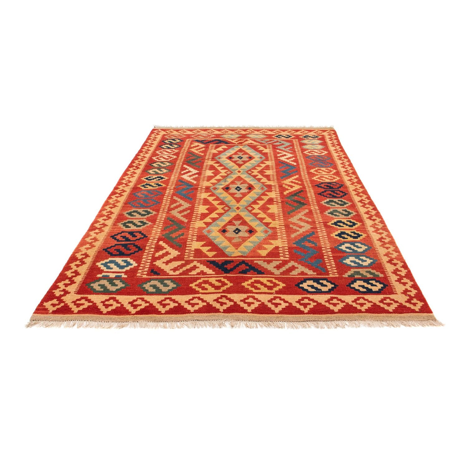 Tappeto Kelim - Orientale - 245 x 174 cm - rosso