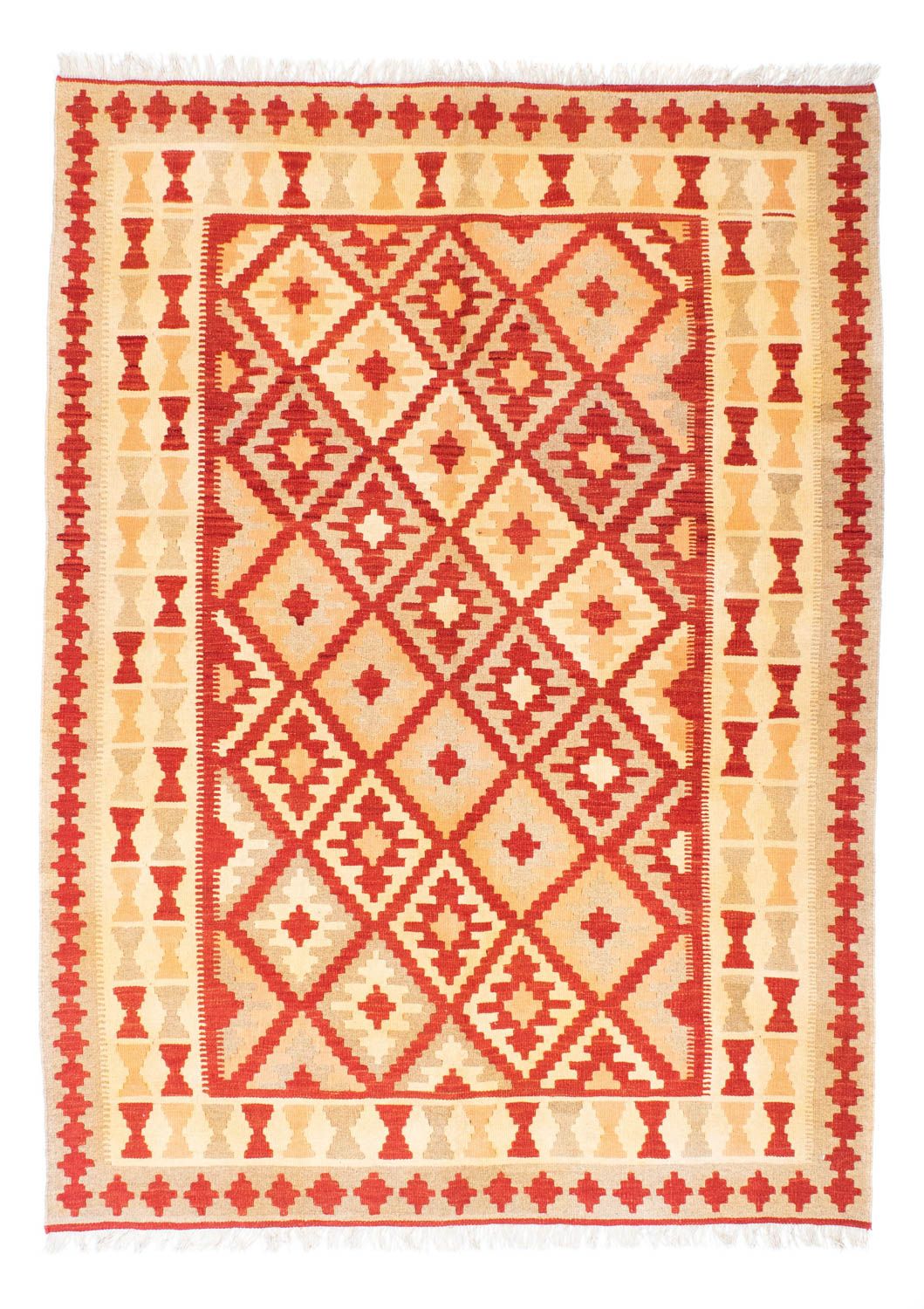 Tappeto Kelim - Orientale - 211 x 155 cm - rosso