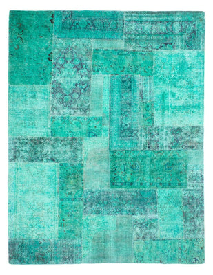 Tappeto Patchwork - 297 x 231 cm - turchese