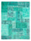 Tappeto Patchwork - 297 x 231 cm - turchese