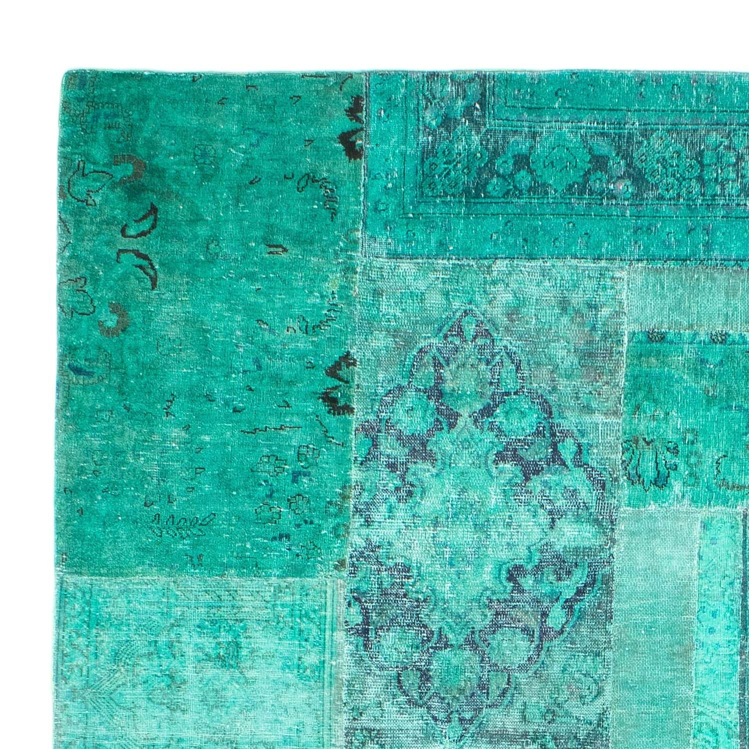 Tappeto Patchwork - 297 x 231 cm - turchese