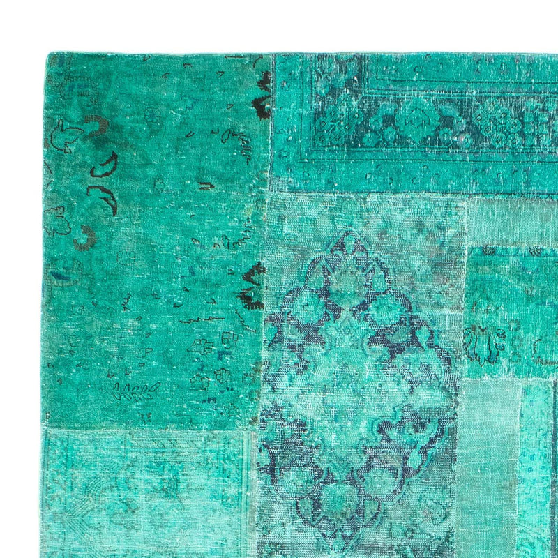 Tappeto Patchwork - 297 x 231 cm - turchese
