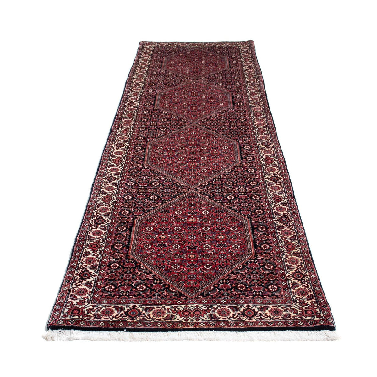 Tappeto corsia Tappeto Persero - Bidjar - 300 x 83 cm - rosso scuro