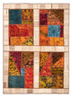 Tappeto Patchwork 161x221cm - Perserteppich Wollteppich