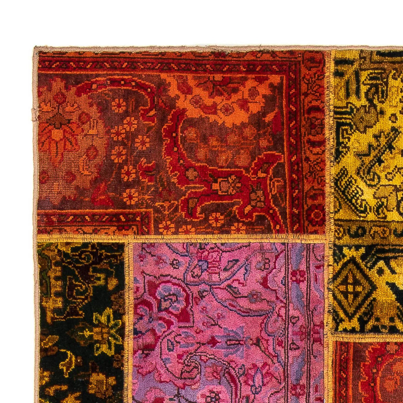 Tappeto Patchwork 198x137cm - Perserteppich Wollteppich