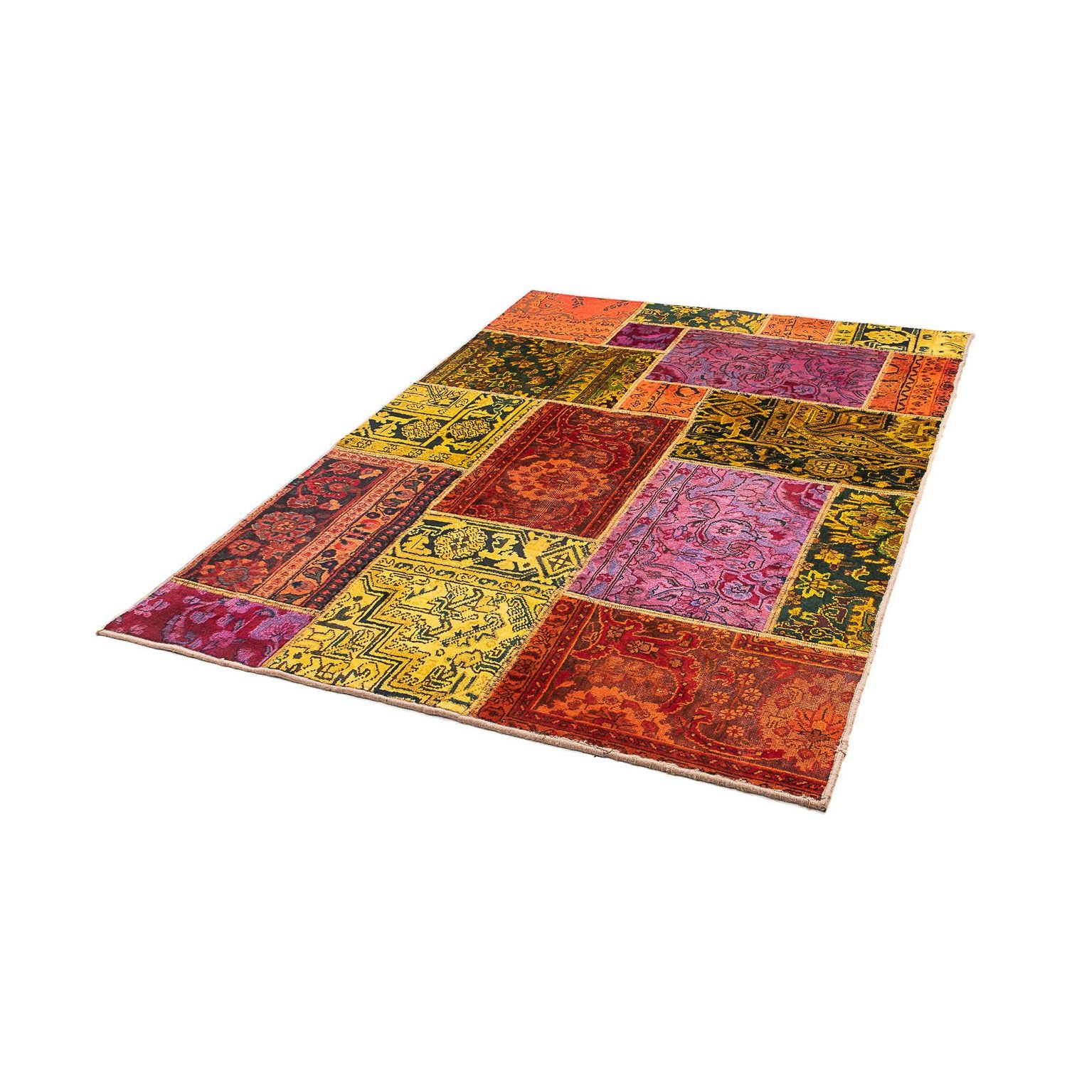 Tappeto Patchwork - 198 x 137 cm - multicolore